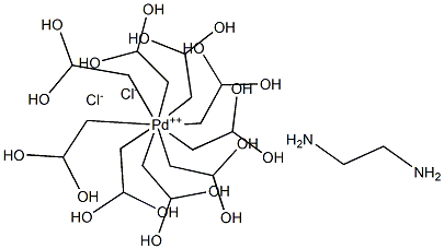 NNDIHYDROXYETHYLETHYLENEDIAMINEPALLADIUMDICHLORIDE,,结构式