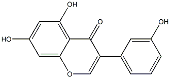 5,7-DIHYDROXY-3-(3-HYDROXYPHENYL)-4H-1-BENZOPYRAN-4-ONE,,结构式