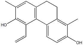 2,6-DIHYDROXY-1,7-DIMETHYL-5-VINYL-9,10-DIHYDROPHENANTHRENE Structure