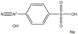 SODIUM-PARA-BENZENESULPHONATEDIAZONIUMHYDROXIDE Struktur