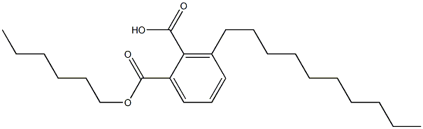 N-HEXYL,N-DECYLPHTHALATE Structure