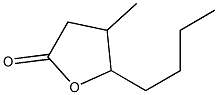 4-HYDROXY-3-METHYLOCTANOICACIDGAMMA-LACTONE 化学構造式