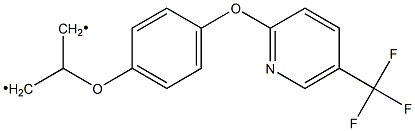 2-(4-(((5-TRIFLUOROMETHYL)-2-PYRIDINYL)OXY)PHENOXY)PROPANO. 结构式