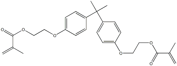 2,2-BIS(4-(2-METHACRYLOYLOXYETHOXY)-PHENYL)PROPANE Structure