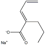 SODIUM2-PROPYLPENTA-2,4-DIENOATE Struktur