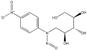 N-NITROSO-N-PARA-NITROPHENYL-D-XYLOSYLAMINE 化学構造式