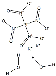 POTASSIUMTETRANITROPLATINATE(II)DIHYDRATE Structure