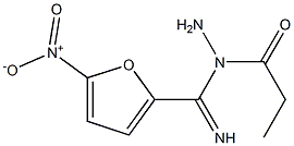 PROPIONYL-5-NITRO-2-FUROHYDRAZIDEIMIDE 结构式
