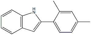 2-(2',4'-DIMETHYLPHENYL)-INDOLE,,结构式