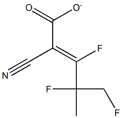 TRIFLUOROISOPROPYLCYANOACRYLATE Structure