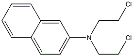 N,N-BIS(2-CHLOROETHYL)-2-NAPHTHYLAMINE Structure