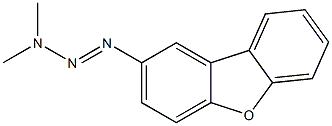 2-(3,3-DIMETHYL-1-TRIAZENO)DIBENZOFURAN,,结构式