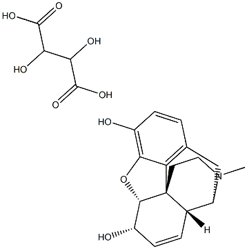 MORPHINEBITARTRATE Structure