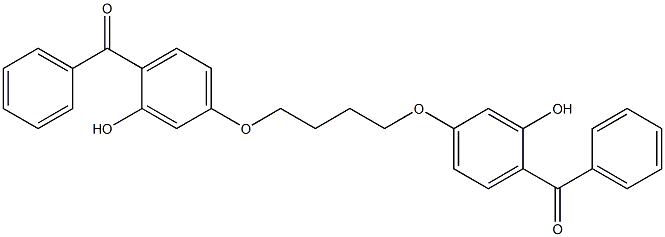 1,4-BIS(3-HYDROXY-4-BENZOYLPHENOXY)BUTANE,,结构式