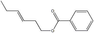 BENZOICACID,3-HEXENYLESTER, Structure