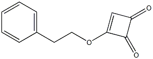 PHENYLETHOXYCYCLOBUTENEDIONE 结构式