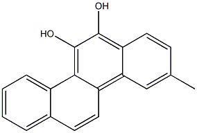 3-METHYLCHRYSENE-11,12-DIOL 结构式