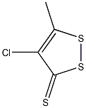 4-CHLORO-5-METHYL-3H-1,2-DITHIOLE-3-THIONE,,结构式