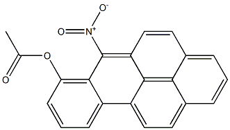 7-ACETOXY-6-NITROBENZO(A)PYRENE Struktur