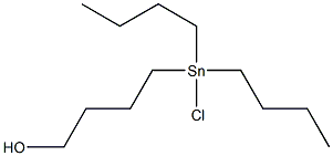 DI-N-BUTYL(4-HYDROXYBUTYL)TINCHLORIDE Structure
