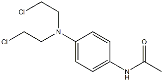 N,N-BIS(2-CHLOROETHYL)-4-ACETAMIDOANILINE Structure