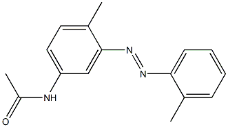 MONOACETYLAMINOAZOTOLUENE 化学構造式