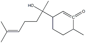6-(1,5-DIMETHYL-1-HYDROXY-HEX-4-ENYL)-3-METHYLCYCLOHEXEN-2-ONE 化学構造式
