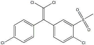 3-METHYLSULFONYL-2,2-BIS(4-CHLOROPHENYL)-1,1-DICHLOROETHENE Structure