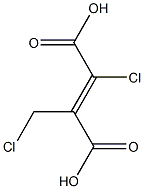 2-CHLORO-3-(CHLOROMETHYL)-2-BUTENEDIOICACID 化学構造式