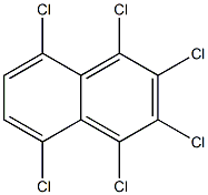 1,2,3,4,5,8-HEXACHLORONAPHTHALENE Struktur