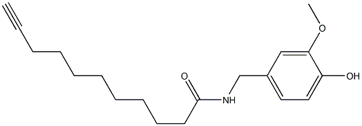 N-VANILLYL-10-UNDECYNAMIDE Structure