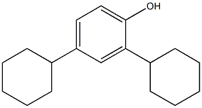 2,4-DICYCLOHEXYLPHENOL 化学構造式