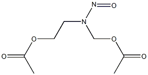 ACETICACID,2-((ACETOXYMETHYL)NITROSAMINO)ETHYLESTER Structure