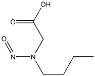 N-BUTYL-N-(CARBOXYMETHYL)NITROSAMINE Structure