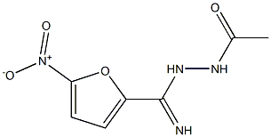 N'-ACETYL-5-NITRO-FUROHYDRAZIDEIMIDE,,结构式