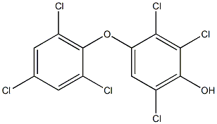2,3,6-TRICHLORO-4-(2,4,6-TRICHLOROPHENOXY)PHENOL,,结构式
