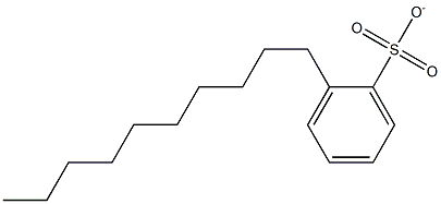 N-DECYLBENZENESULPHONATE Struktur