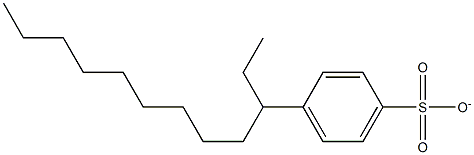 3-PHENYLDODECANE-PARA-SULPHONATE Structure