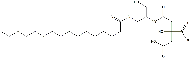 GLYCEROLMONOPALMITATE,ESTERWITHCITRICACID Structure