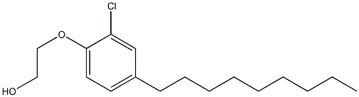 2-CHLORO-4-NONYLPHENYL2-HYDROXYETHYLETHER,,结构式