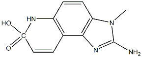 7-HYDROXY-2-AMINO-3,6-DIHYDRO-3-METHYL-7H-IMIDAZO(4,5-F)QUINOLINE-7-ONE 结构式