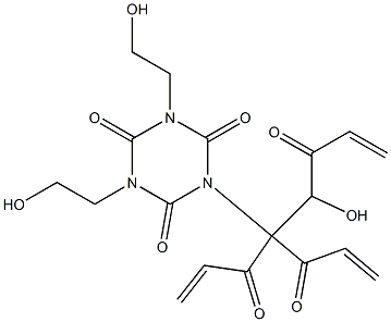 TRIACRYL-(TRIS-2-HYDROXYETHYL)-ISOCYANURATE 化学構造式