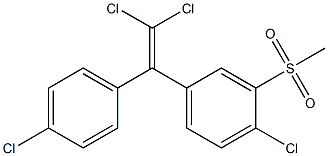 3-METHYLSULPHONYL-2,2-BIS(4-CHLOROPHENYL)-1,1-DICHLOROETHENE Structure