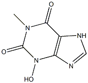 1-METHYL-3-HYDROXYXANTHINE,,结构式