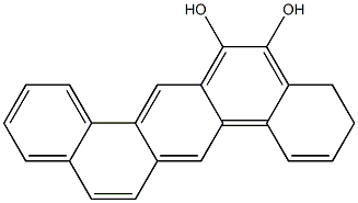 3S,4S-DIHYDROXY-3,4-DIHYDRODIBENZ(A,H)ANTHRACENE Structure