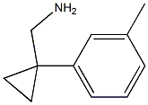 (1-m-Tolyl-cyclopropyl)methylamine Structure
