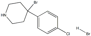 4-bromo-4-(p-chlorophenyl)piperidine hydrobromide Struktur