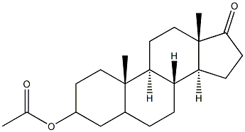 3Β-乙酰氧基雄甾(烷-17-酮 结构式