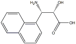 (2S,3S)-3-Amino-2-hydroxy-3-naphthalen-1-yl-propanoic acid Struktur