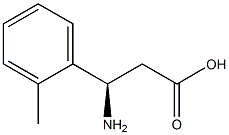 (R)-3-Amino-3-(2-methyl-phenyl)-propanoic acid 化学構造式
